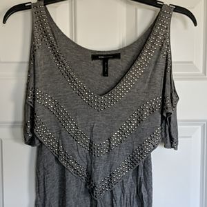 BCBG maxazaria cold shoulder top